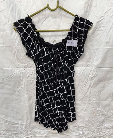 Black and White Patterned Top