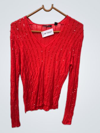 Red Sequined Sweater