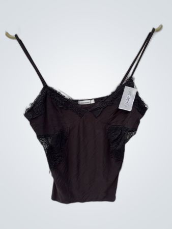 River Island Black Lace Trim Camisole