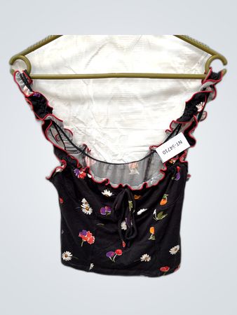 Floral Ruffled Top