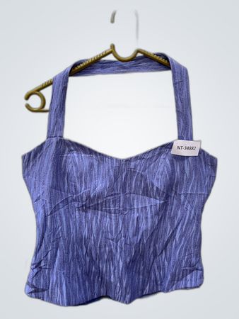 Blue Halter Top