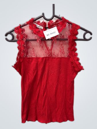 Red Lace Top