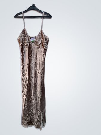 Lingerie Gold Satin Chemise