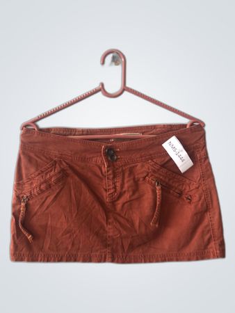 Gonna mini cargo marrone