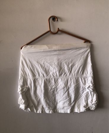 Marks & Spencer White Ruffled Mini Skirt