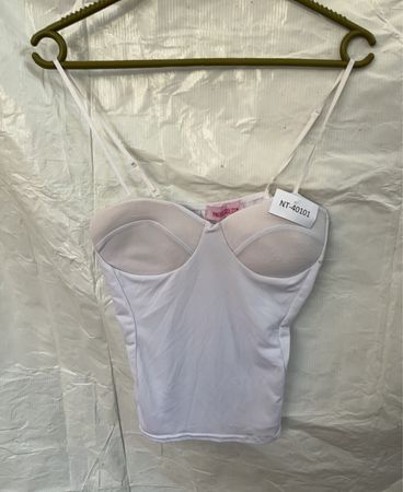 Pink Boutique White Bustier Bralette
