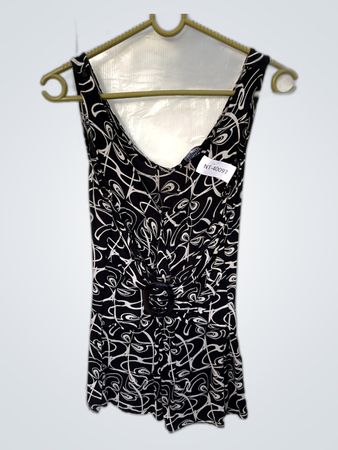 Sinequanone Abstract Print Sleeveless Mini Dress