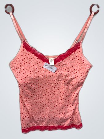 Jessica Simpson Pink Lace Trim Camisole