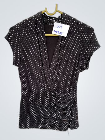 Black Polka Dot Printed Blouse