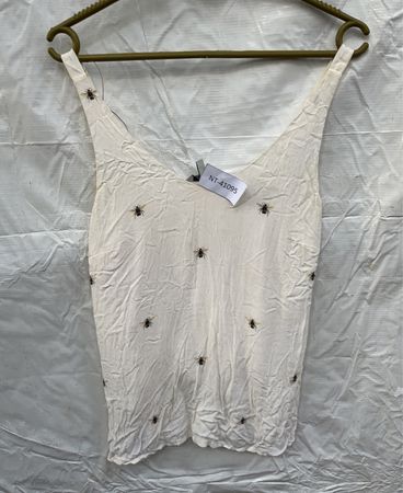 Embroidered Bee Camisole Top