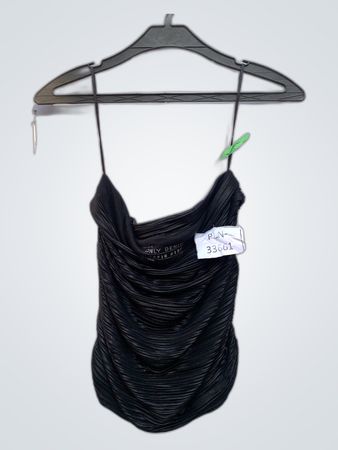Only Black Ruched Cami Top