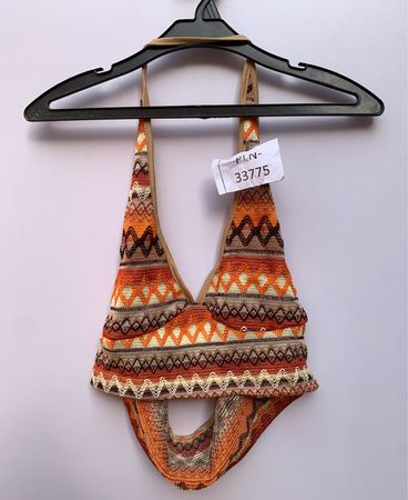 Unbranded Knitted Geometric Crop Top