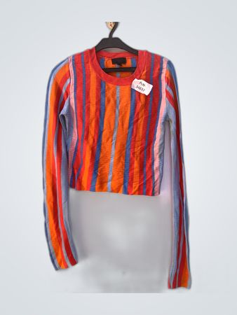 Topshop Striped Long Sleeve Top