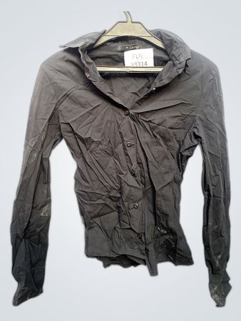 DKNY Black Button-Up Shirt