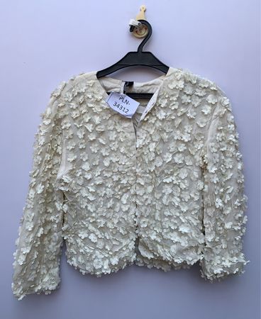 Topshop Floral Embroidered Cardigan