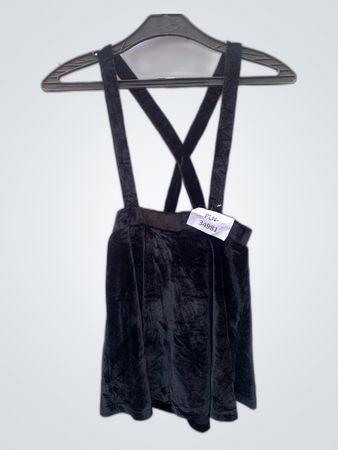 Black Velvet Pinafore Dress