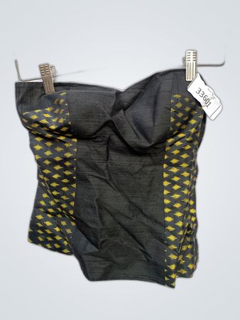 PINK Black and Yellow Geometric Bandeau Top