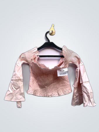 Pink Ruffled Blouse