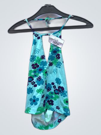 Floral Halter Neck Swimsuit