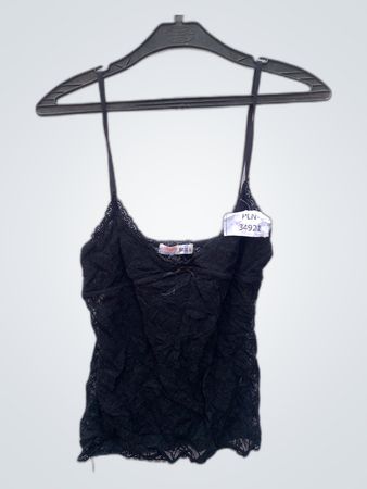 Bershka Black Lace Camisole Top