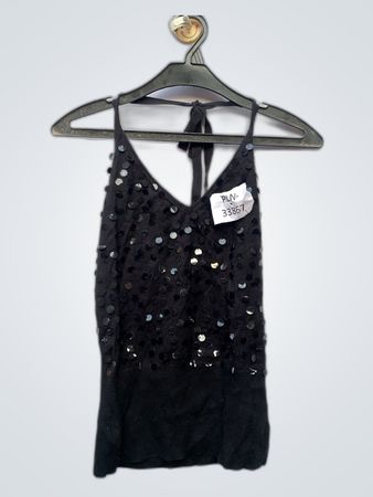 Mexx Black Sequined Camisole Top