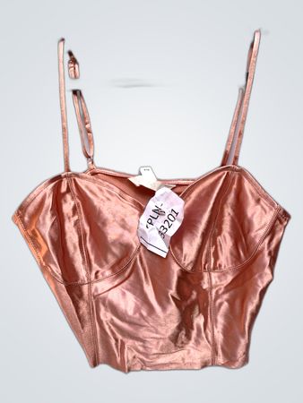 H&M Satin Bustier Top