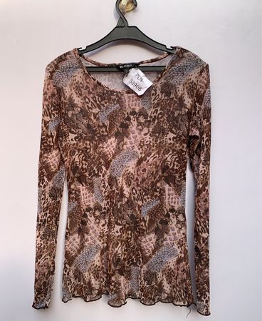 M&S Collection Printed Long Sleeve Blouse