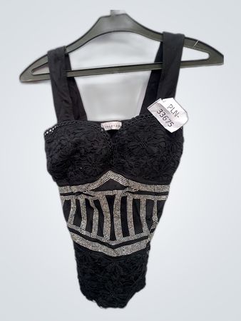 Giorgia Black Lace Bodysuit