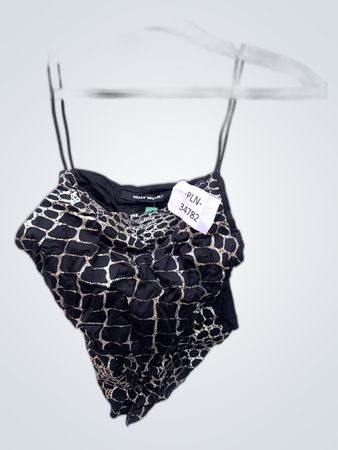 Tally Weijl Black Leopard Print Crop Camisole