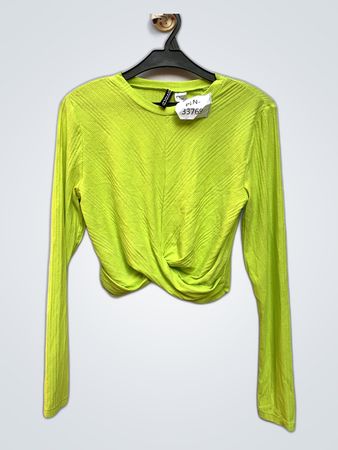 H&M Green Twist Front Blouse