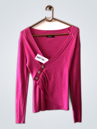 Jasmina Pink Knit Cardigan