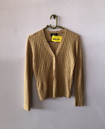 Ange Beige Knit Cardigan
