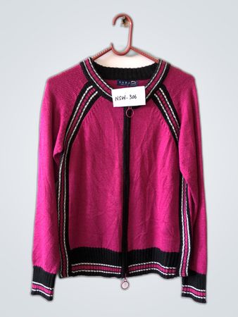Zara Pink Zip-Up Cardigan