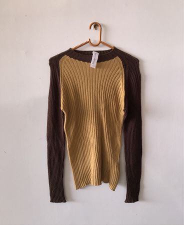Color Block Knit Sweater