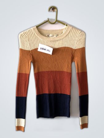 Pink Rose Color-Block Sweater