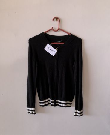 Guess Black Zip-Up Cardigan