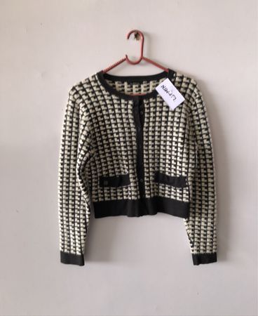 Loro Piana Houndstooth Knit Cardigan