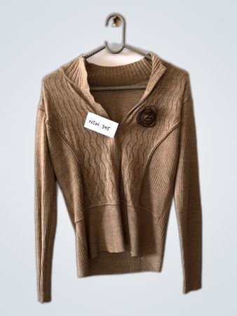 Unbranded Brown Knit Cardigan