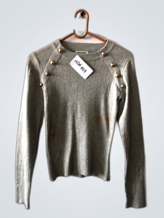 Cherry Belle Gray Knit Sweater