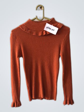 Brown Knit Top