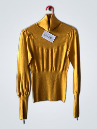 Yellow Knit Top