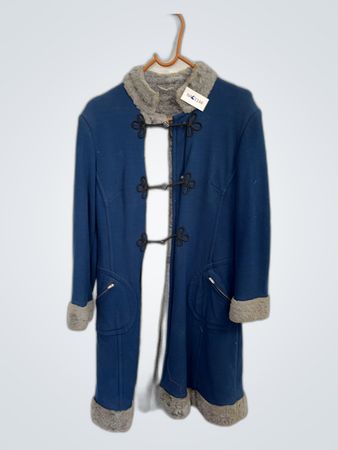 Blue Fur-Lined Coat