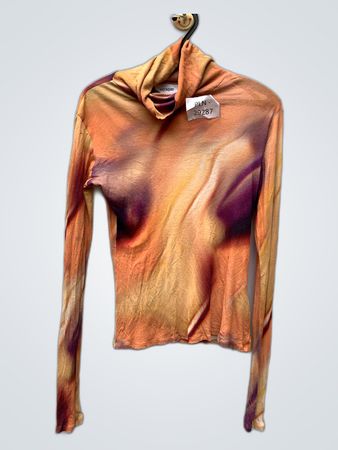 Weekday Abstract Print Turtleneck