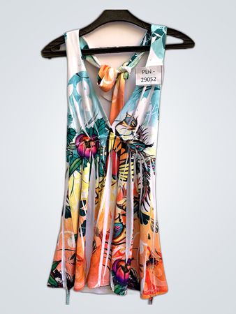 O'LaLa Printed Sleeveless Blouse