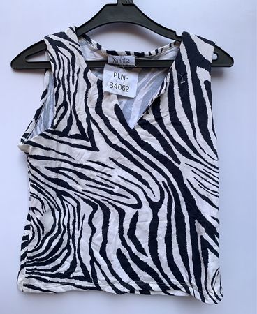 Xanaka Zebra Print Sleeveless Tank Top
