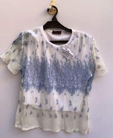 Rosa Paris Sheer Printed Blouse