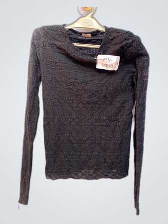 Pimkie Black Sheer Lace Blouse