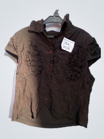Ruffled Short Sleeve Blouse