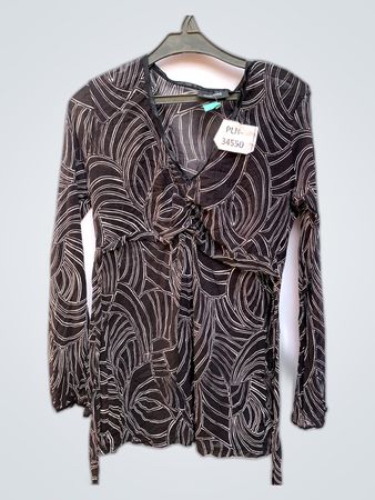 Sportiss Printed Wrap Blouse
