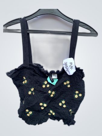 Black Floral Top